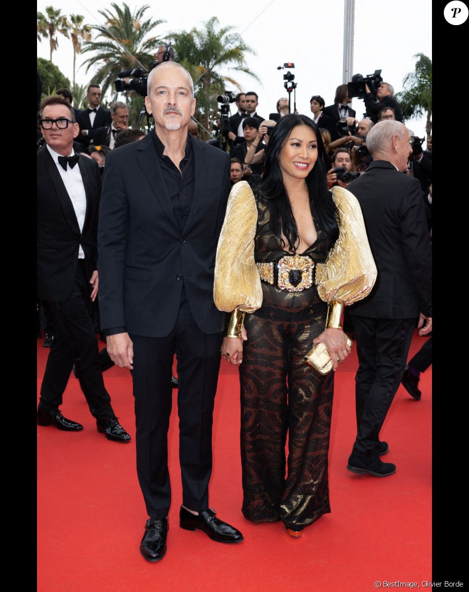 Christian Kretschmar et Anggun - Montée des marches du film " Top Gun : Maverick " lors du 75ème Festival International du Film de Cannes. Le 18 mai 2022 © Olivier Borde / Bestimage