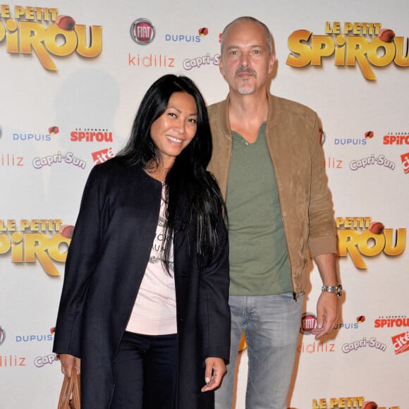 Anggun et son compagnon à l'avant-première de "Le Petit Spirou" au cinéma Le Grand Rex à Paris, le 10 septembre 2017. © Ramsamy Veeren/Bestimage