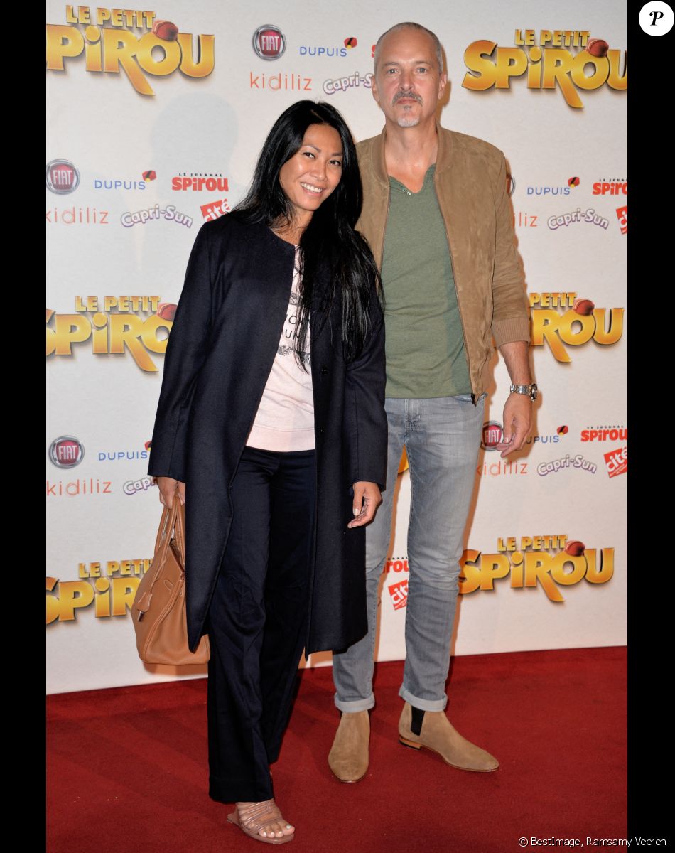 Anggun et son compagnon à l'avant-première de "Le Petit Spirou" au cinéma Le Grand Rex à Paris, le 10 septembre 2017. © Ramsamy Veeren/Bestimage