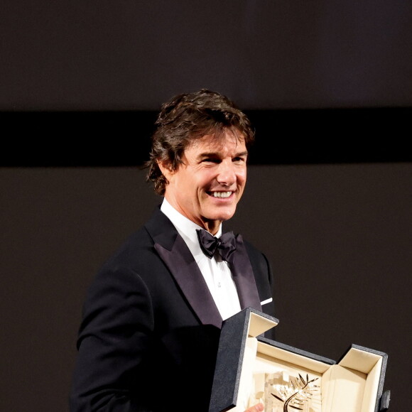 Remise de la palme d'honneur à Tom Cruise lors du 75ème Festival International du Film de Cannes. Le 18 mai 2022 © Dominique Jacovides / Bestimage 