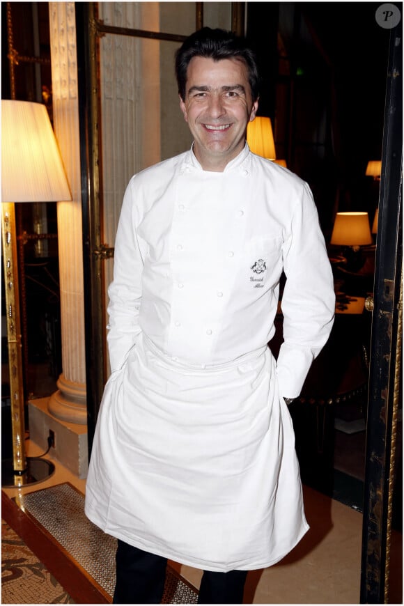 Info - Le chef Yannick Alleno va se marier avec Laurence Bonnel début décembre - Yannick Alleno, chef cuisine du Meurice Diner pour les révélations des Cesar a l'hotel Meurice a Paris le 14 janvier 2013