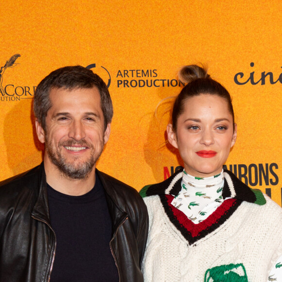 Marion Cotillard et son compagnon Guillaume Canet lors de l'avant-première du film "Nous finirons ensemble" au cinéma UGC Brouckère à Bruxelles, Belgique, le 23 avril 2019. © Alain Rolland/ImageBuzz/Bestimage