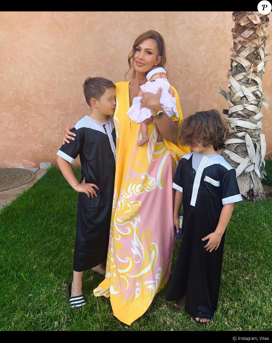 Vitaa et ses enfants multiplient les câlins @ Instagram / Vitaa