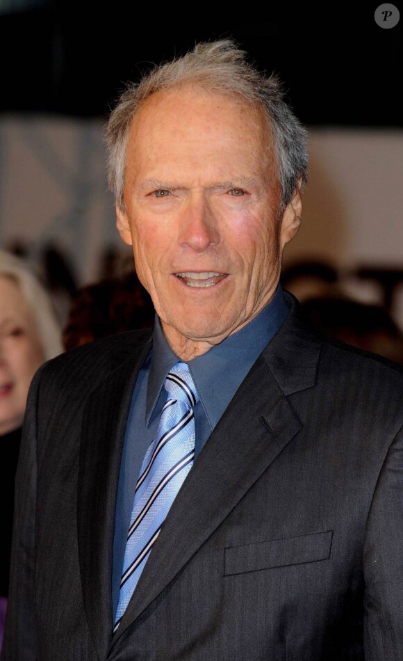 Clint Eastwood à l'occasion de l'avant-première britannique d'Invictus, à l'Odeon de Leicester Square, à Londres, le 31 janvier 2010.