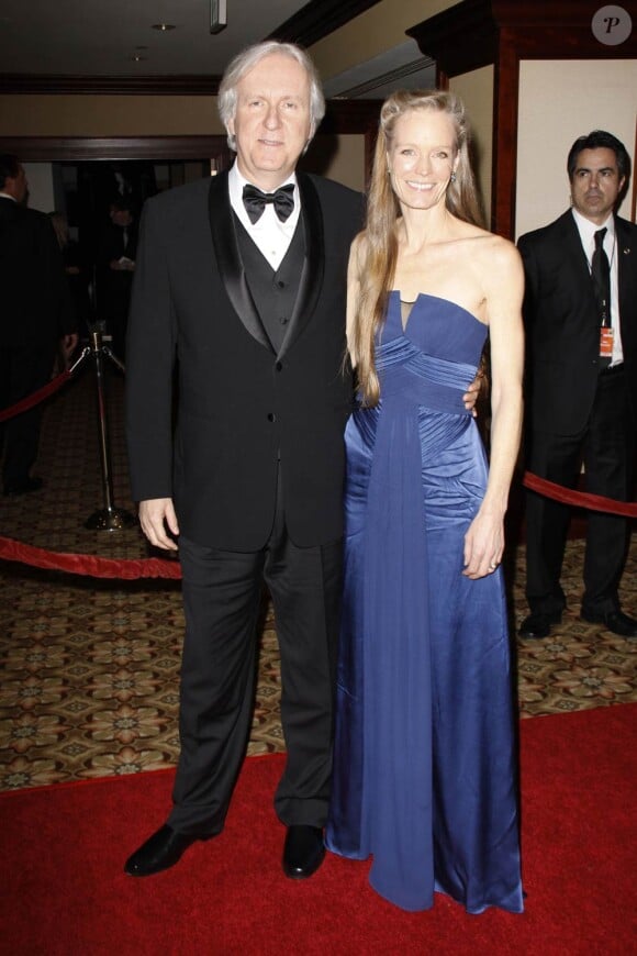 James Cameron et sa femme Suzy Amis, à l'occasion de la grande soirée des Director's Guild Awards, à Los Angeles, le 30 janvier 2010.
