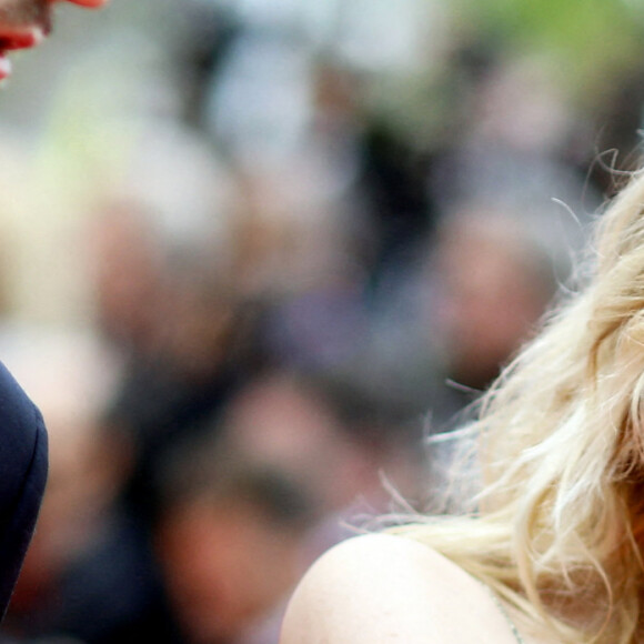 Valeria Bruni-Tedeschi - Montée des marches du film "Les Amandiers" lors du 75e Festival de Cannes. Le 22 mai 2022. © Dominique Jacovides / Bestimage