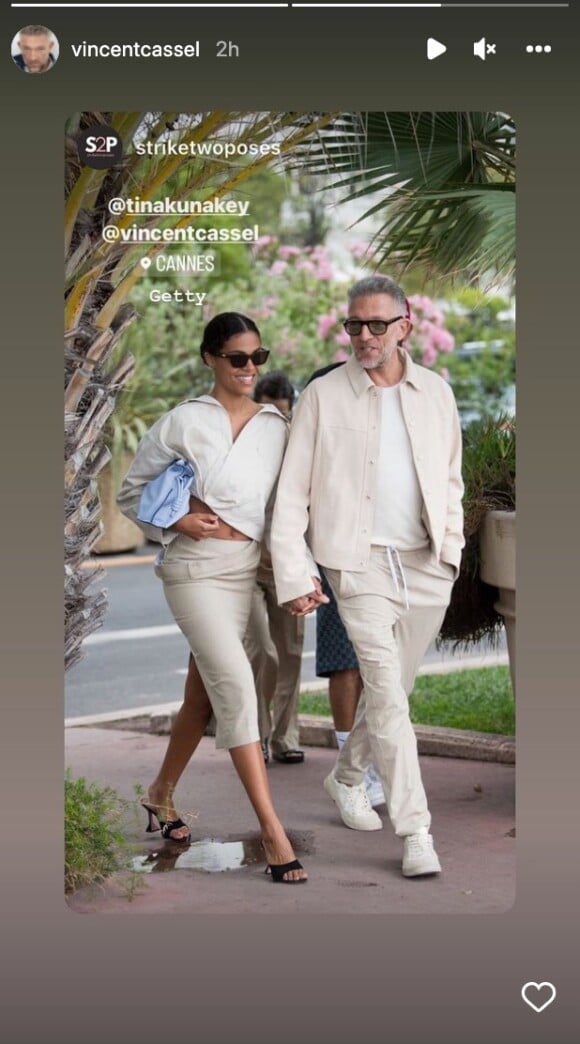 Vincent Cassel et Tina Kunakey à Cannes