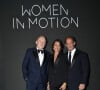 François-Henri Pinault, Vincent Lindon et sa compagne Cécile Duffau - Soirée "Women In Motion" au Château de la Castre lors du 75e Festival de Cannes. Le 22 mai 2022. © Olivier Borde / Bestimage