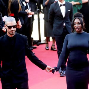 Vladimir Boudnikoff et sa compagne Aya Nakamura - Montée des marches du film " Armageddon Time " lors du 75ème Festival International du Film de Cannes. Le 19 mai 2022 © Dominique Jacovides / Bestimage 