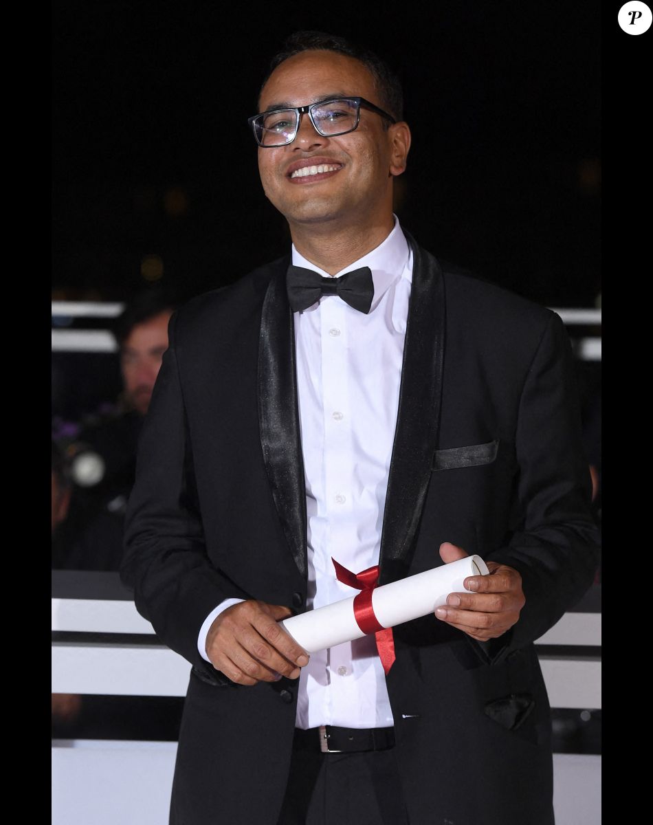 Abinash Bikram Shah (Mention spéciale du court-métrage pour " Lori ") - Photocall de la remise des palmes lors de la cérémonie de clôture du 75ème Festival International du Film de Cannes. Le 28 mai 2022