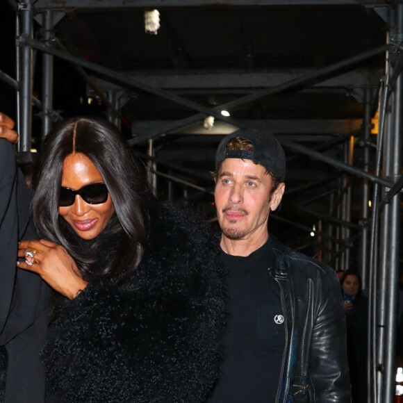 Naomi Campbell à la sortie de la soirée d'anniversaire de Derek Blasberg à New York, le 30 avril 2022.