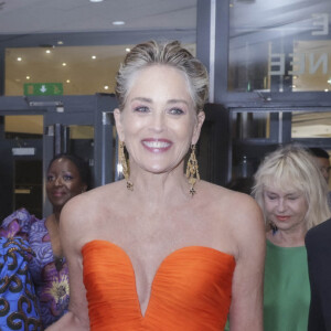 Dominique Ouattara, Sharon Stone, Manuel Collas de la Roche - Photocall de la remise du prix international "Better World Fund" à D.Ouattara et S.Stone lors du 75ème Festival International du Film de Cannes. Le 22 mai 2022 © Jack Tribeca / Bestimage