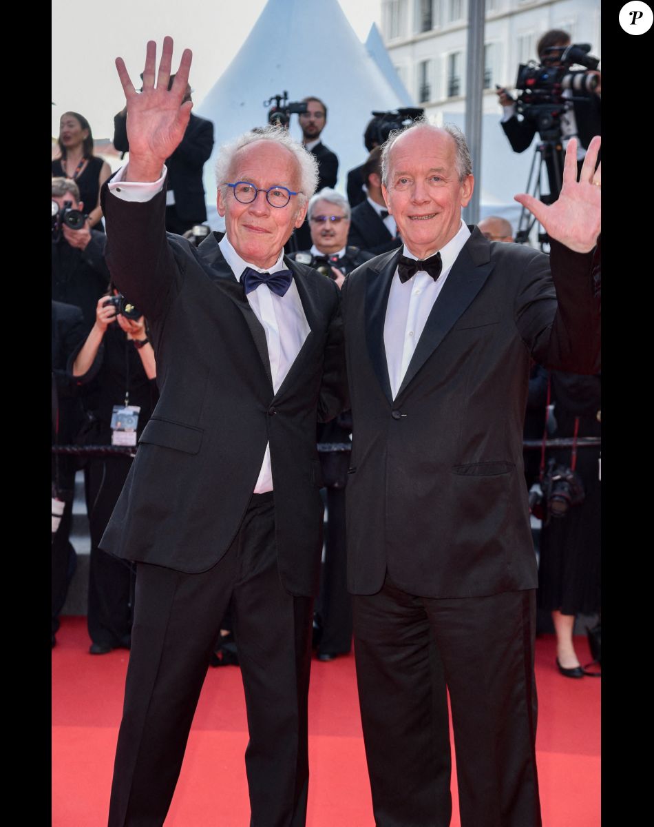 Jean-Pierre et Luc Dardenne - Montée des marches pour la cérémonie de clôture du 75ème Festival International du Film de Cannes. Le 28 mai 2022 © Giancarlo Gorassini / Bestimage