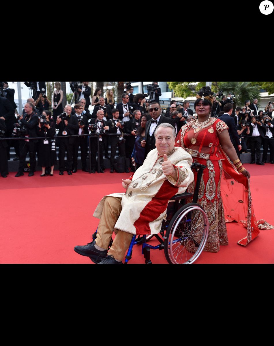 Paul-Loup Sulitzer et Supriya Answya Devi Rathoar - Montée des marches pour la cérémonie de clôture du 75ème Festival International du Film de Cannes. Le 28 mai 2022 © Giancarlo Gorassini / Bestimage