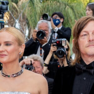 Diane Kruger et son compagnon Norman Reedus - Montée des marches pour la cérémonie de clôture du 75ème Festival International du Film de Cannes. Le 28 mai 2022 © Olivier Borde / Bestimage 