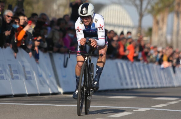 Julian Alaphilippe : Prologue du Tour de Provence 2022 à Berre-l'Etang, le 10 février 2022.