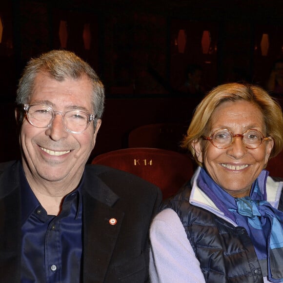 Exclusif - Patrick Balkany et sa femme Isabelle - Députés et sénateurs à la pièce de théâtre "La Candidate" avec Amanda Lear à La Michodière à Paris. Le 27 avril 2016 © Coadic Guirec / Bestimage 