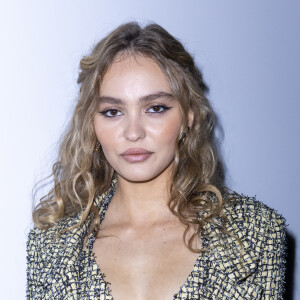 Lily-Rose Depp au front row du défilé de mode Chanel lors de la Fashion Week printemps/été 2022 à Paris, France. © Olivier Borde/Bestimage