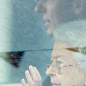 La reine Elizabeth II d'Angleterre arrive au château de Windsor, en provenance de Balmoral, deux jours avant le début des célébrations du jubilé de platine de son règne. Le 31 mai 2022.