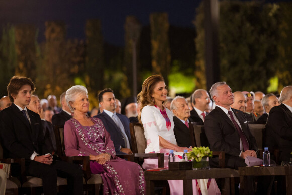 La reine Rania de Jordanie lors de la célébration du 76e anniversaire de la fête de l'indépendance de la Jordanie à Amman, Jordanie, le 25 mai 2022. 