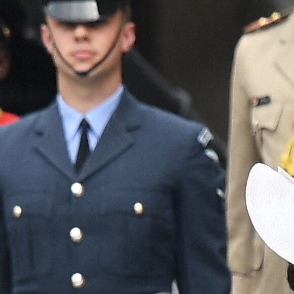 Le prince Harry, duc de Sussex et Meghan Markle, duchesse de Sussex - Les membres de la famille royale et les invités lors de la messe célébrée à la cathédrale Saint-Paul de Londres, dans le cadre du jubilé de platine (70 ans de règne) de la reine Elisabeth II d'Angleterre. Londres, le 3 juin 2022.