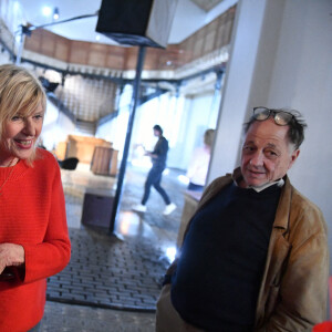 Bernard Montiel, Chantal Ladesou et son mari Michel Ansault - Enregistrement de l'émission "Animaux Stars", diffusée le 4 juin sur la chaine Animaux. Le 5 avril 2022 © Veeren / Bestimage