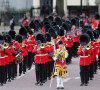 Parade militaire "Trooping the Colour" dans le cadre de la célébration du jubilé de platine (70 ans de règne) de la reine Elizabeth II à Londres, le 2 juin 2022.