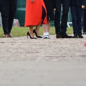 Kate Catherine Middleton, duchesse de Cambridge, le prince William, duc Cambridge, et le prince George - Le duc et la duchesse de Cambridge, et leurs enfants, en visite à Cardiff, à l'occasion du jubilé de platine de la reine d'Angleterre. Le 4 juin 2022 