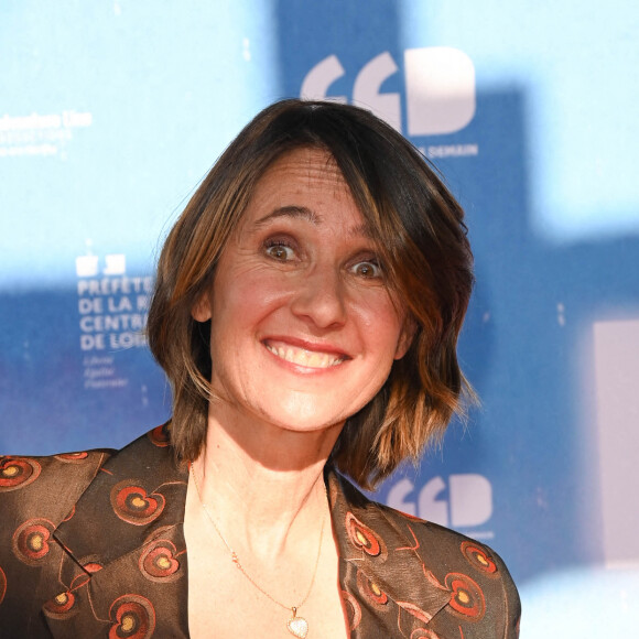 Alexia Laroche-Joubert au photocall du jury de la première édition du film de demain (FFD) au Ciné Lumière de Vierzon le 2 juin 2022. © Coadic Guirec / Bestimage