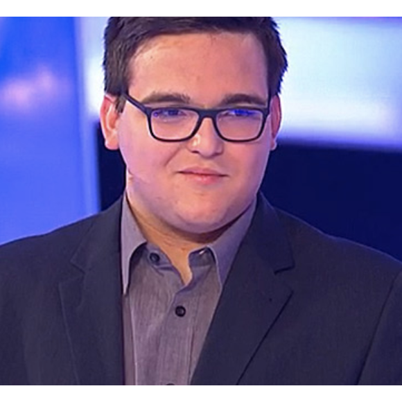 Enzo, candidat phénomène du jeu "Le Grand Slam" sur France 3 avec Cyril Féraud