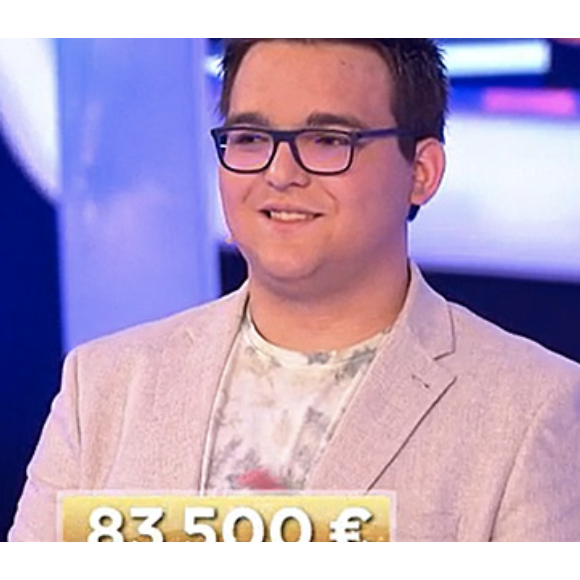 Enzo, candidat phénomène du jeu "Le Grand Slam" sur France 3 avec Cyril Féraud