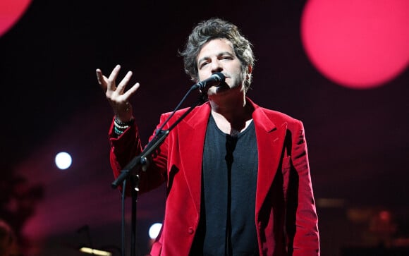 M (Matthieu Chedid) - Le chanteur M et la chanteuse Nach lors du premier concert avec du public dans les studios de Radio France avec son orchestre philharmonique. Ce concert sera retransmis le 23 juin sur la chaîne Culture Box du groupe France TV. Le 1er juin 2021 © Veeren / Bestimage 