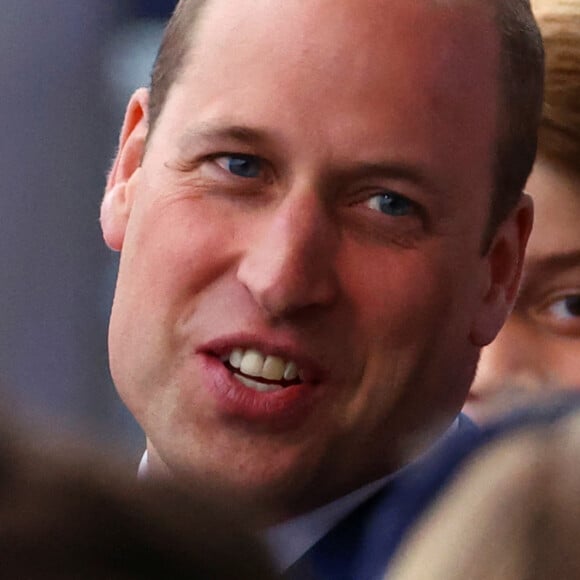 le prince William, duc de Cambridge, son fils le prince George - Concert du jubilé de platine de la reine devant le palais de Buckingham à Londres le 4 juin 2022. 