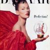 Kate Moss en couverture du magazine Harper's Bazaar. Décembre 92