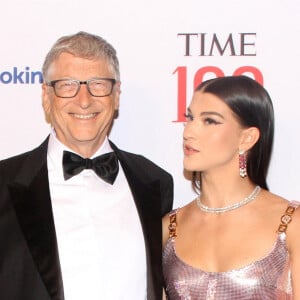 Bill Gates et sa fille Phoebe Adele Gates au photocall du gala "Time 100" au Lincoln Center à New York. 
