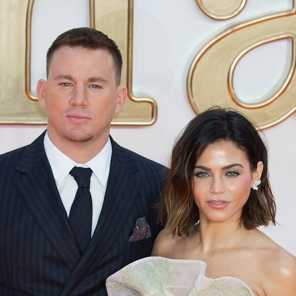 Channing Tatum et sa femme Jenna Dewan Tatum à la première de Kingsman: The Golden Circle à Leicester Square à Londres, le 18 septembre 2017 