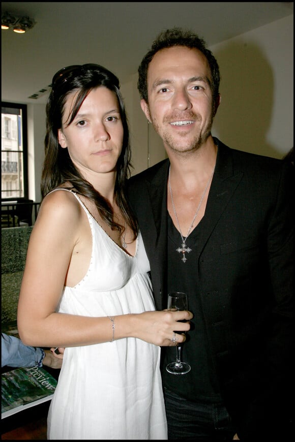 French singer Calogero and his wife Hortense pose in the 'VIP