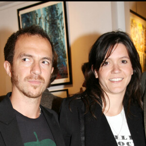 Exclusif - Calogero et son ex-femme Hortense - Vincent Perez présente sa bande-dessinée "La forêt" à la galerie Daniel Maghen à Paris, le 11 mai 2007