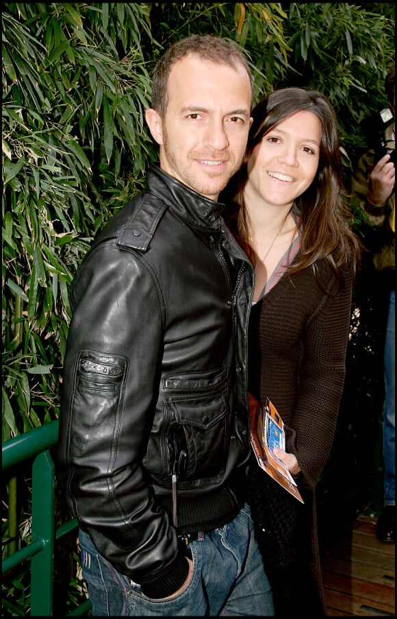 Calogero et son ex-femme Hortense - 3ème jour de Roland-Garros le 30 mai 2006