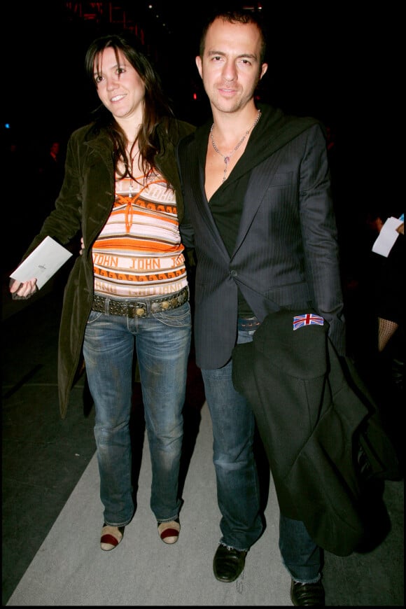 Calogero et son ex-femme Hortense - Défilé de mode de John Galliano hommes prêt-à-porter hiver 2006/2007 le 27 janvier 2006