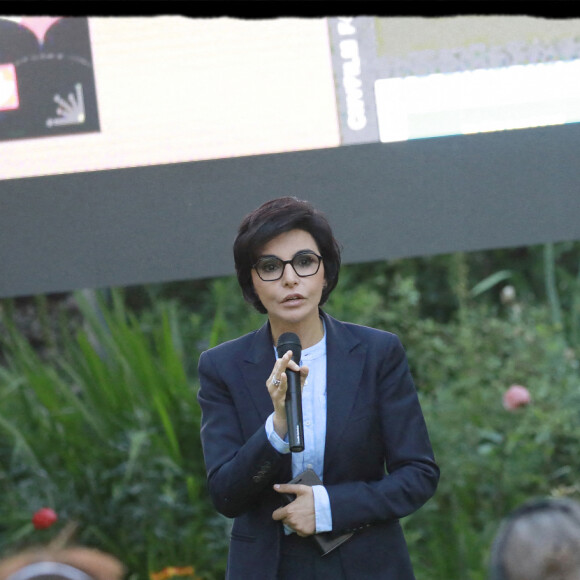 Soirée de clôture de la 20ème édition du Festival du 7ème Art dans le 7ème organisé par Rachida Dati dans les jardins de la Mairie du VIIème. Projection du Sens de la Fête. Paris, 2022-VI-10. © Alain Guizard