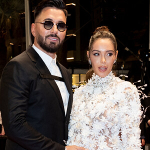 Thomas Vergara et sa femme Nabilla Benattia (enceinte) - Montée des marches du film " Stars At Noon " lors du 75ème Festival International du Film de Cannes. Le 25 mai 2022 © Cyril Moreau / Bestimage