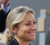Anne-Sophie Lapix en tribune (jour 13) lors des Internationaux de France de Tennis de Roland Garros 2022 à Paris, France, le 3 juin 2022