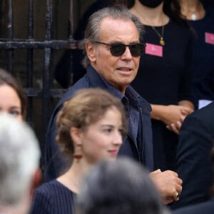 Michel Leeb - Obsèques de Jean-Paul Belmondo en l'église Saint-Germain-des-Prés, à Paris le 10 septembre 2021. © Dominique Jacovides / Bestimage 