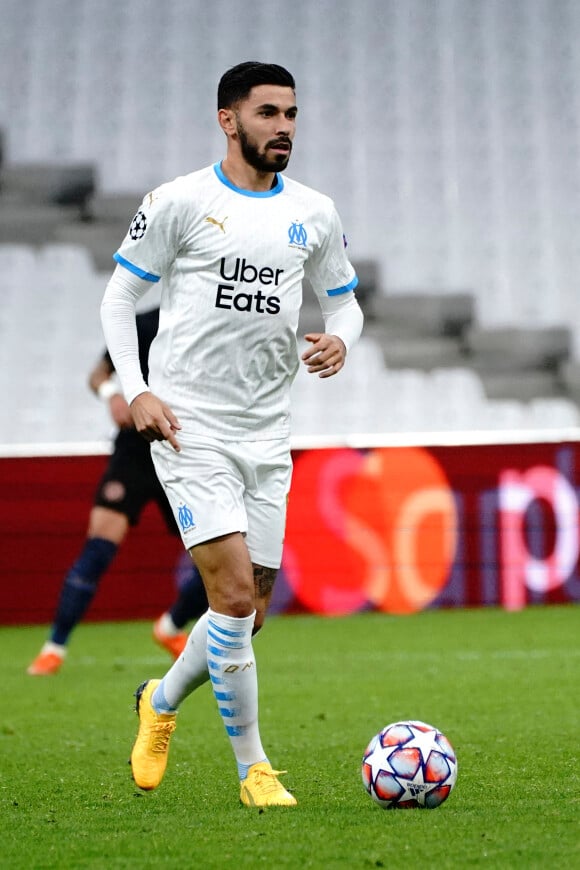 Morgan Sanson (Olympique de Marseille) - Manchester City bat l'OM (3 - 0) en Ligue des Champions, le 27 octobre 2020 à Marseille. 