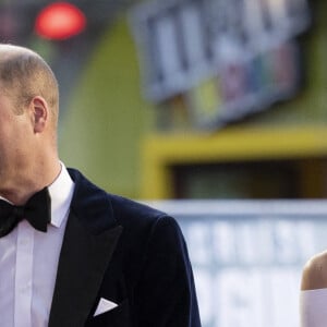 Le prince William, duc de Cambridge, et Catherine (Kate) Middleton, duchesse de Cambridge, à la première du film "Top Gun: Maverick" au cinéma Odeon, Leicester Square à Londres, le 19 mai 2022. 