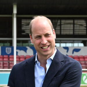 Le prince William visite St George's Park à Burton-on-Trent, pour rencontrer l'équipe féminine d'Angleterre avant l'Euro féminin de l'UEFA 2022. Le 15 juin 2022.
