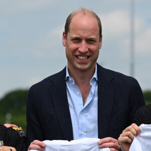 Le prince William visite St George's Park à Burton-on-Trent, pour rencontrer l'équipe féminine d'Angleterre avant l'Euro féminin de l'UEFA 2022. Le 15 juin 2022.