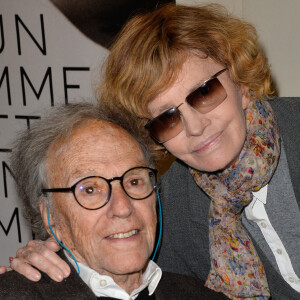 Jean-Louis Trintignant et Nadine Trintignant à la projection du film "Un homme et une femme" en version restaurée, au cinéma L'Arlequin, à Paris © Coadic Guirec/Bestimage 