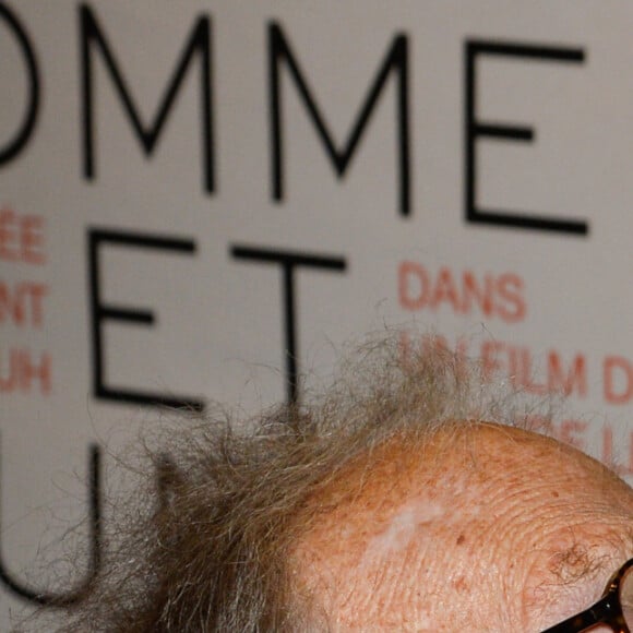 Jean-Louis Trintignant et sa femme Nadine Trintignant - People à la projection du film "Un homme et une femme" en version restaurée, pour fêter les 50 ans du film ainsi que les 13 ans de Sophie Dulac Distribution au cinéma L'Arlequin, à Paris, le 6 novembre 2016. © Coadic Guirec/Bestimage 